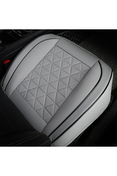 Choice Gray 1pc New Front Car Seat Cover PU Leather Cars Seat Cushion Automobiles Seat Protector Universal