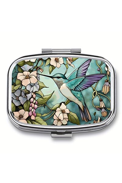 Choice3 علبة أدوية خضراء ذات قسمين، علبة أدوية محمولة ذات قسمين، علبة حبوب مح...