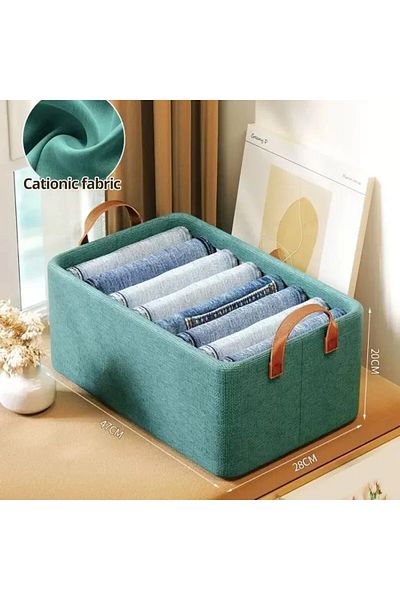 Choice 1pc Green Non-woven Clothes Organizer Pants Storage Box New Household Cabinet Drawer Organizer Under