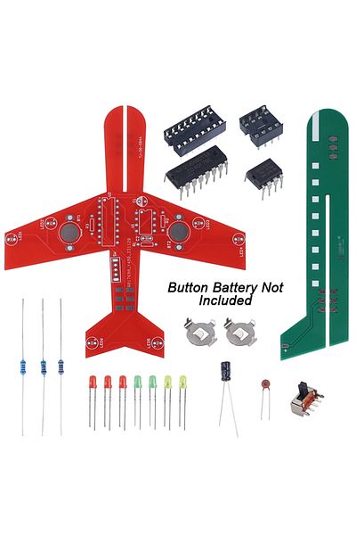 Choice Parts DIY Electronic Kit Small Airplane CD4017 Flow Lamp Welding Practice Electronic Science Assembl
