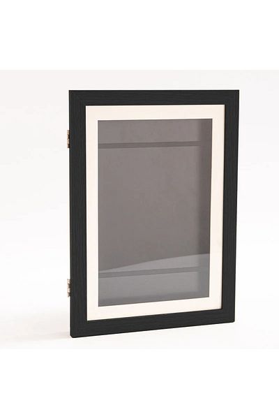 Choice Black Frame Wood Flap Magnetic Art Frames A4 Photo Frame DIY Picture Children's Exhibition of Painti