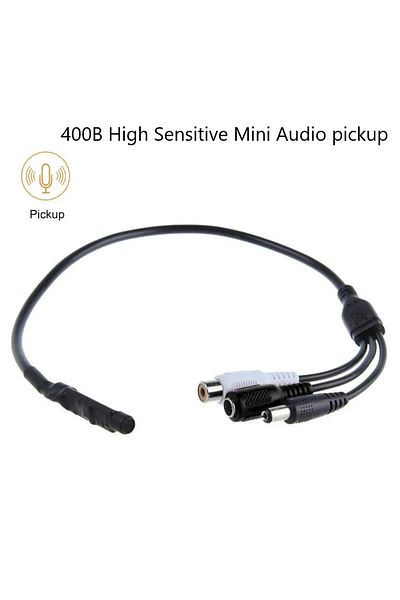Choice 400-B DC 9-14V Sound Pickup Microphone for Camera Audio System Mini Microphone for CCTV Security Cam