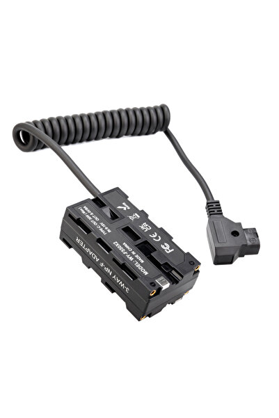 Andoer كابل طاقة مزدوج الجوانب على شكل صليب لبطارية وهمية F550 NP-F لشاشة LED...