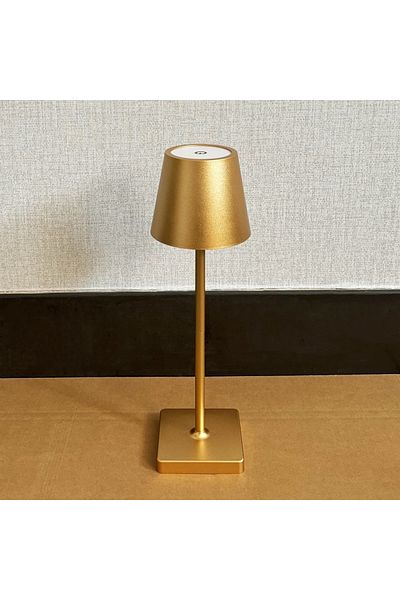 Choice 03-gold Rechargeable LED Table Lamp Touch Switch 3 Colors Desk Night Light Wine Bottle Light for Bar