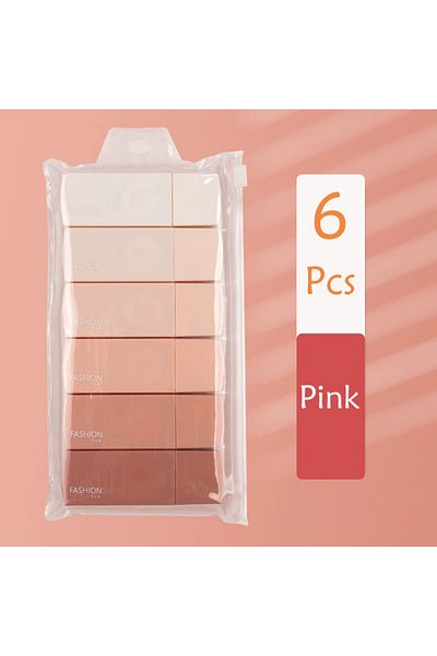 Choice Pink 1 Pack Of 6 Correction Tape Gradients Macaron Color Portable Mute Trackless Square Shape Easy T