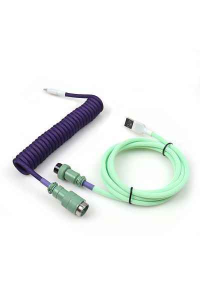 Choice 1.5m D38 LANO USB A to Type C for Mechanical Gaming Keyboard Double Sleeved Wire with GX16 Detachabl