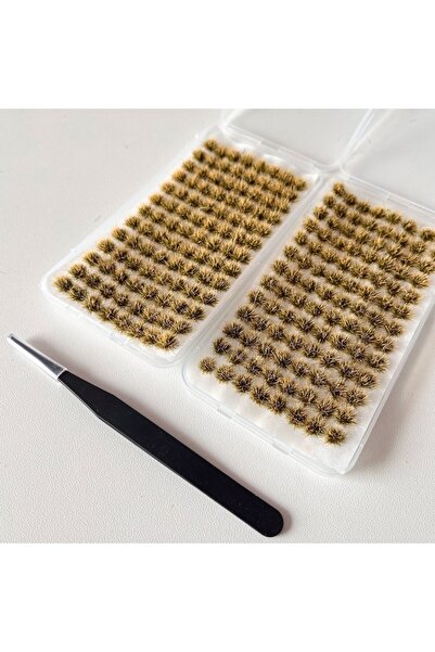 Choice خصلة عشب صفراء ذابلة، 208 خصلة، نموذج ثابت مع ملقط واحد، خصلات عشب نمو...