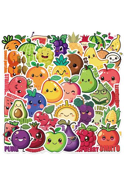 Choice 50PCS 50PCS Mixed Fruit Pear Banana Stickers For Waterproof Decal Laptop Motorcycle Luggage Snowboar