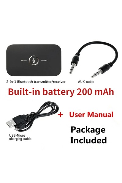 LISM جهاز إرسال واستقبال صوتي متطور بتقنية بلوتوث 5.0 من b6 مزود بمنفذ RCA 3.5 مم ومنفذ USB ومدخل موسيقى لاسلكي