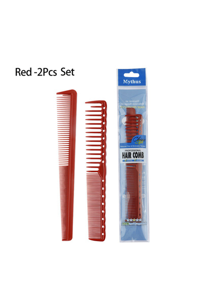 Choice1 طقم أحمر مكون من قطعتين، طقم مكون من قطعتين، مشط احترافي لتصفيف الشعر...