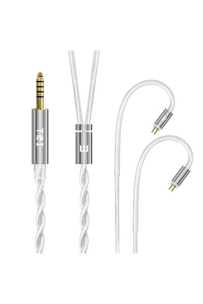 KBEAR 1.2m 2pin 4.4 Tri Grace Pro 2 Core Silver-plated Upgrade Headphones Cable Hifi Balance Wired E