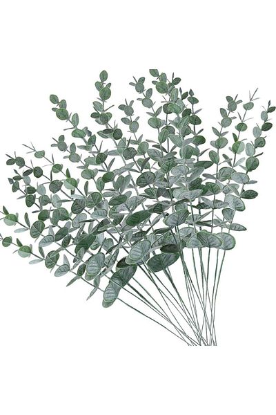Choice 20pieces MINT GREEN Cheap Artificial plant Eucalyptu Leave Hot sale for Christmas Home Wedding garde
