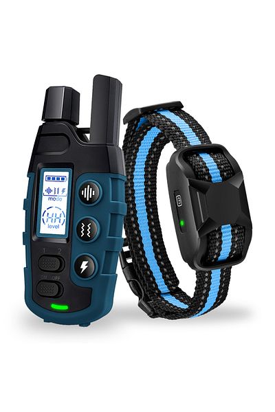 Choice RS2-Blue No Shock 3300Ft Dog Training Collar with Remote Rechargeable Waterproof E Collar with Beep
