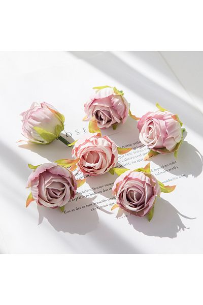Choice 10pieces Light Purple Cheap Artificial Flower Silk Tea Buds Rose For Wedding Wreaths Bouquet Christm