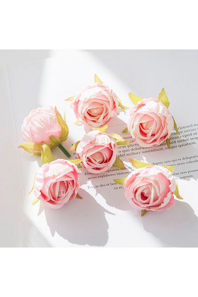 Choice 10pieces Pink Cheap Artificial Flower Silk Tea Buds Rose For Wedding Wreaths Bouquet Christmas Home