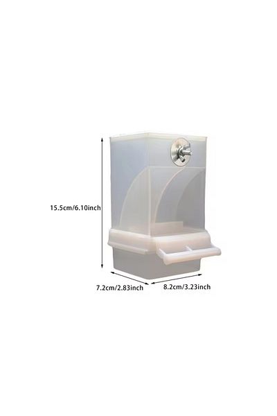 Choice White Parrot Bird FeederSpill-proof Automatic DispenserSplash-proof Outside FeederBird FeederTiger P