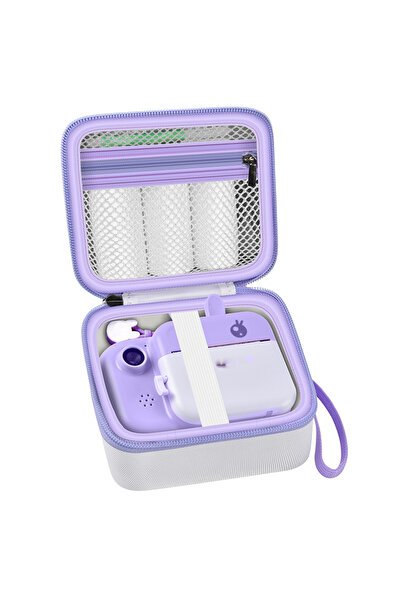 Choice حافظة كاميرا للأطفال باللون الأبيض متوافقة مع الكاميرا الفورية لكاميرا...