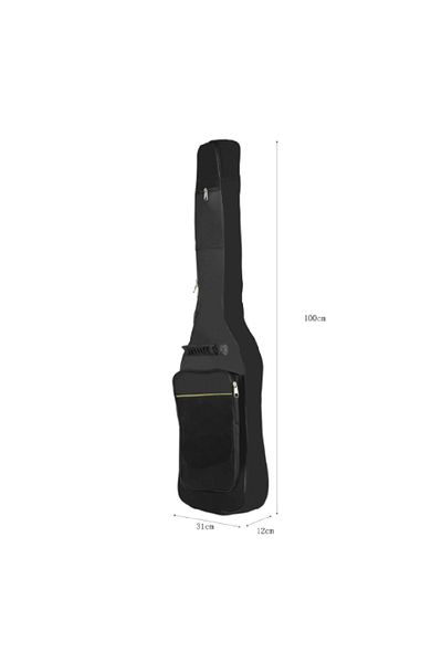 IRIN Electric Guitar Gig Bag Black Waterproof Guitar Case Double Strap Padded Bag Backpack Shoulder St...