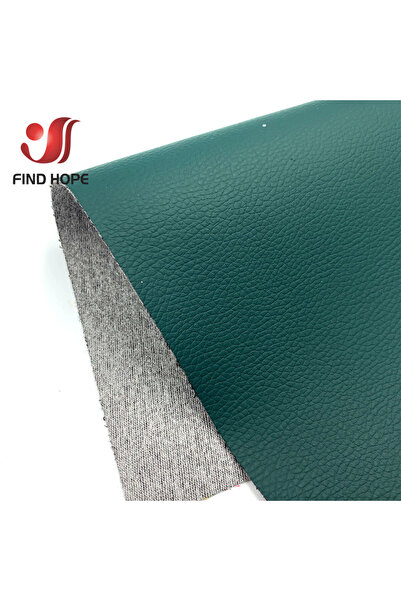 Choice A4 20cm x 30cm Deep Green Litchi Printed PU Leatherette Vinyl Sewing F...