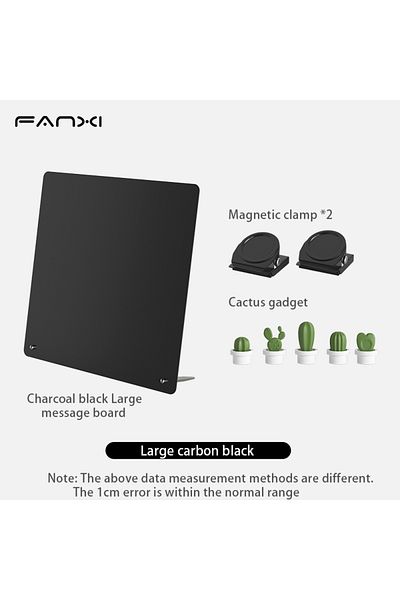 Choice Large black set Magnetic Bulletin Board with Stand Magnetic Board for Tabletop with Magnetic Clamp M