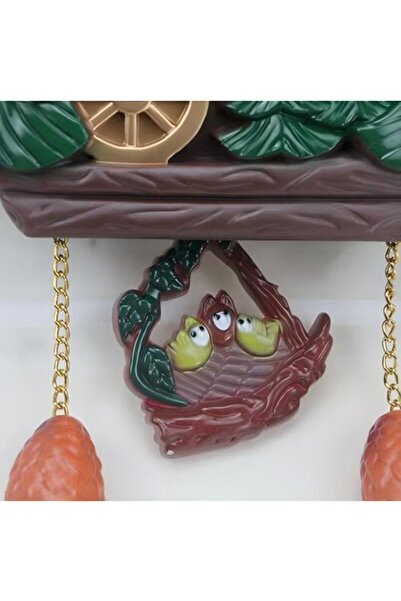 Generic Cartoon Cuckoo House Wall Clock, Hourly Music, Multiple Colors Available, 21.00x7.20x18.00cm