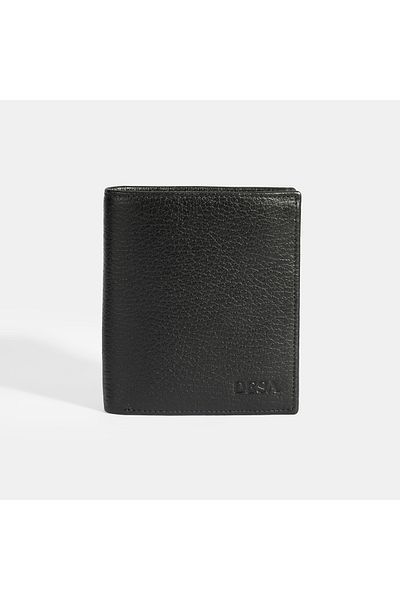 Desa Men's Black Leather Wallet