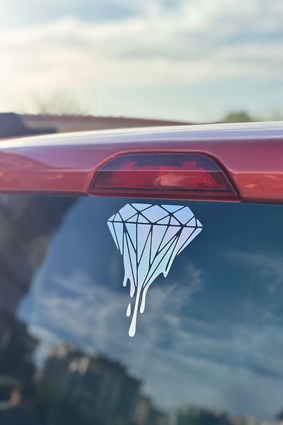Banxtre Hologram Flowing Emerald Sticker Sticker for Car-Motor (1 Piece)