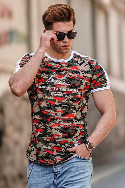 Madmext Ανδρικό T-Shirt Camouflage-2 4618