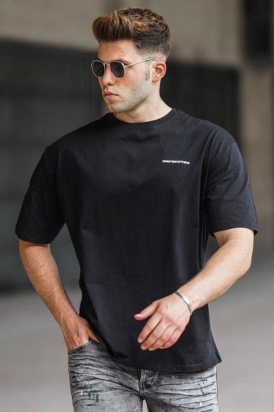 Madmext Ανδρικό μαύρο T-shirt 5273