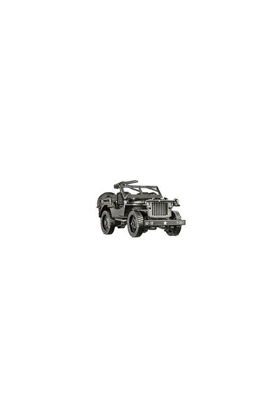 ROKR Puzzle 3D Piececool, Masina Militara Willys MB, Metal, 221 piese,