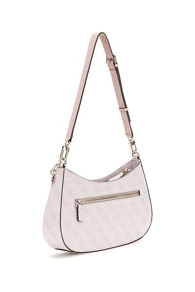 Guess Noelle Top Zip přes rameno Dámská růžová taška přes rameno Hwbg7879180-ocl