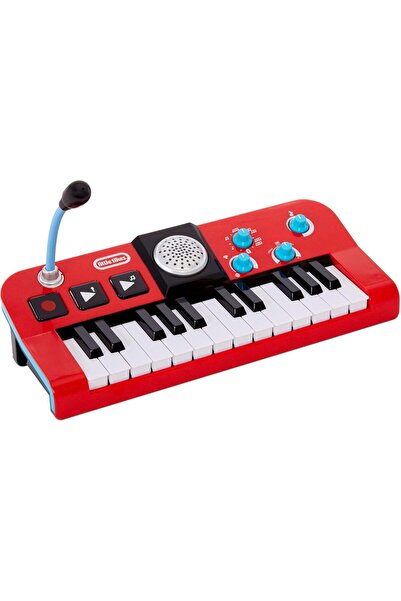 Little Tikes My Real Jam Keyboard – Red | Toy Piano with Microphone & Bluetooth for Kids