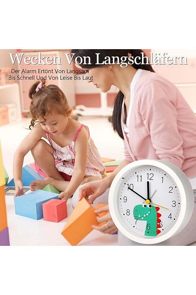 Augshy Children's Alarm Clock, Plastic, Multicolor, 12 X 4 X 12 Cm