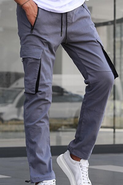 Madmext Smoked Cargo Pocket Jogger Trousers 5791