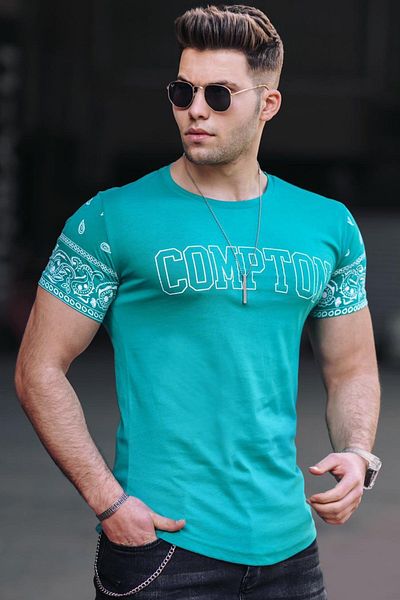 Madmext Grünes T-Shirt für Herren 4988