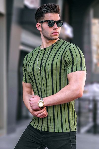 Madmext Khaki Men's T-Shirt 5266