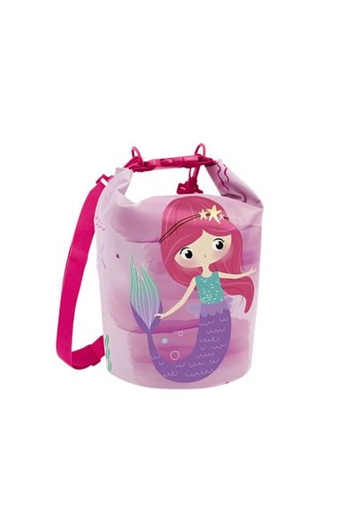 Perletti Waterproof beach bag for children, mermaid pattern, 25x18 cm, Perletti, 5l