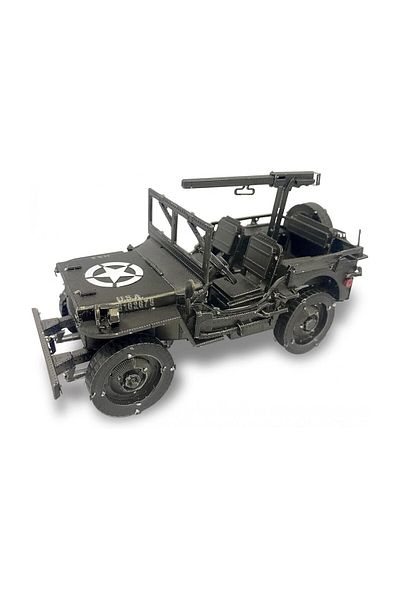 ROKR Puzzle 3D Piececool, Masina Militara Willys MB, Metal, 221 piese,