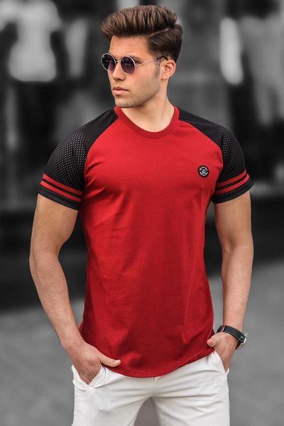 Madmext Ανδρικό μπλουζάκι Claret Red 5257