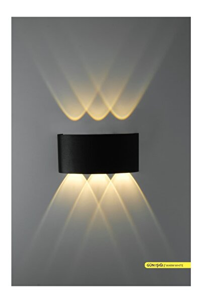ACK 6W Çift Yönlü LED Duvar Aplik Siyah Gövde Gunışığı Işık AH07-07201
