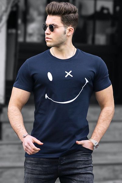 Madmext Tricou bleumarin 5060