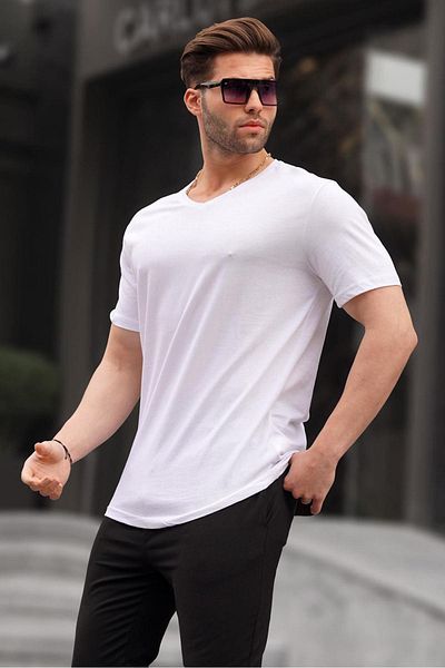 Madmext Weißes T-Shirt 5281