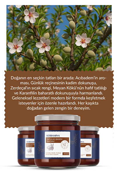 Herbamina Datça Acı Badem Macunu 240 Gr