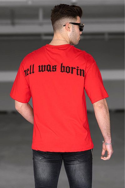 Madmext Men's Red T-Shirt 4966