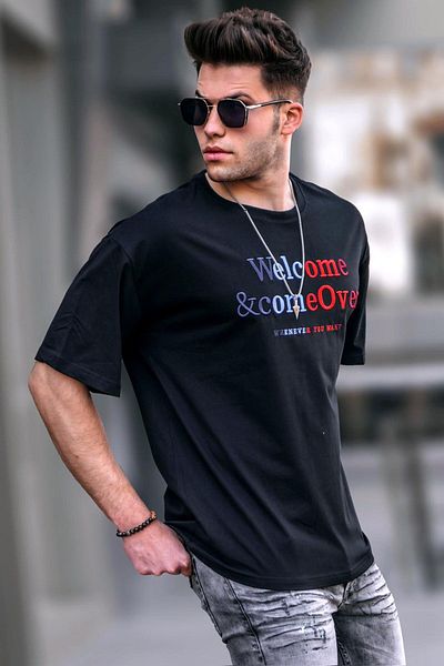Madmext Ανδρικό μαύρο T-shirt 4960
