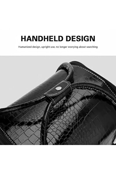 Generic Professional Large Capacity Versatile Makeup Box Black