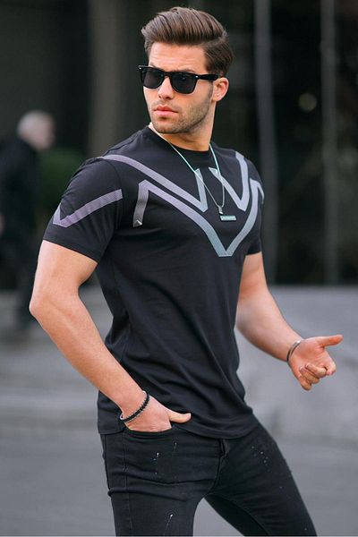 Madmext Μαύρο T-Shirt 5369