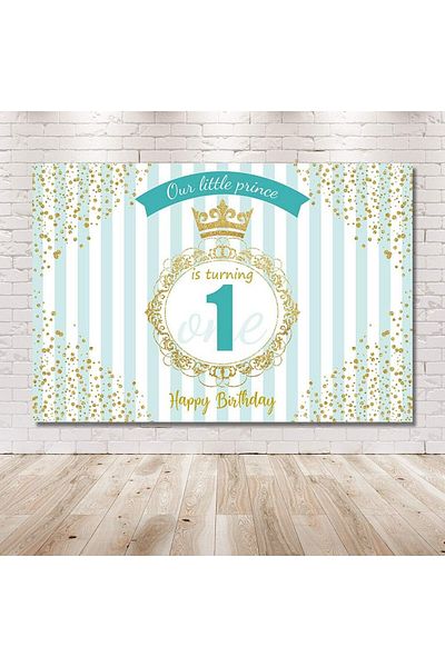 Mehofoto photo backdrop, polyester, white/blue/gold, 210 x 150 cm
