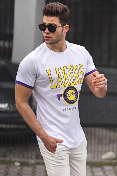 Madmext Ανδρικό λευκό T-shirt 5201