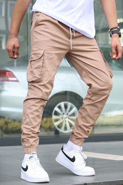 Madmext Slim Fit Jogger kalhoty Dark Stone 5740